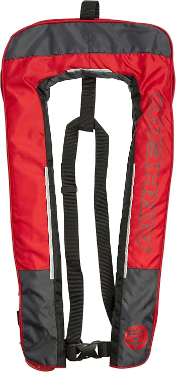 AIRHEAD Slimline Basic Inflatable PFD, Automatic - 24g, (6F), Red