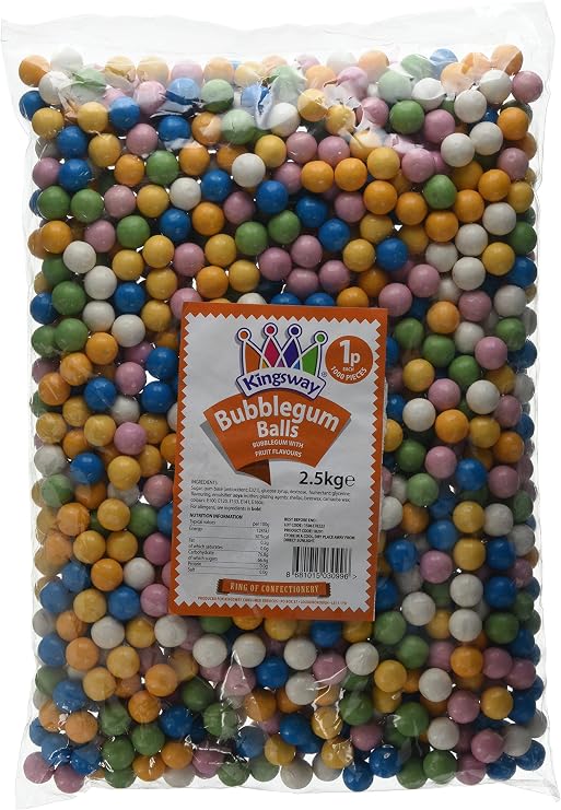 Kingsway Bubble-Gum Balls Bag, 2.5 kg
