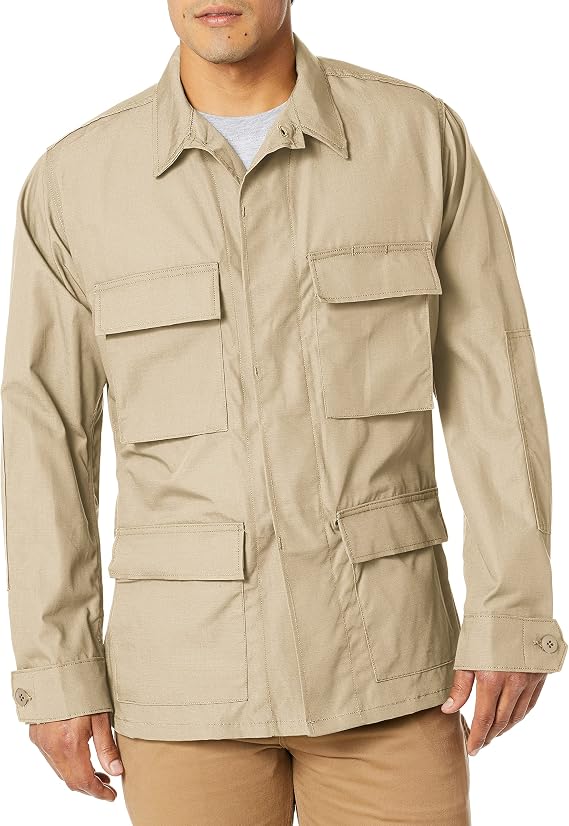 Propper Men's F545455-Men's BDU Coat, Khaki, Small Regular