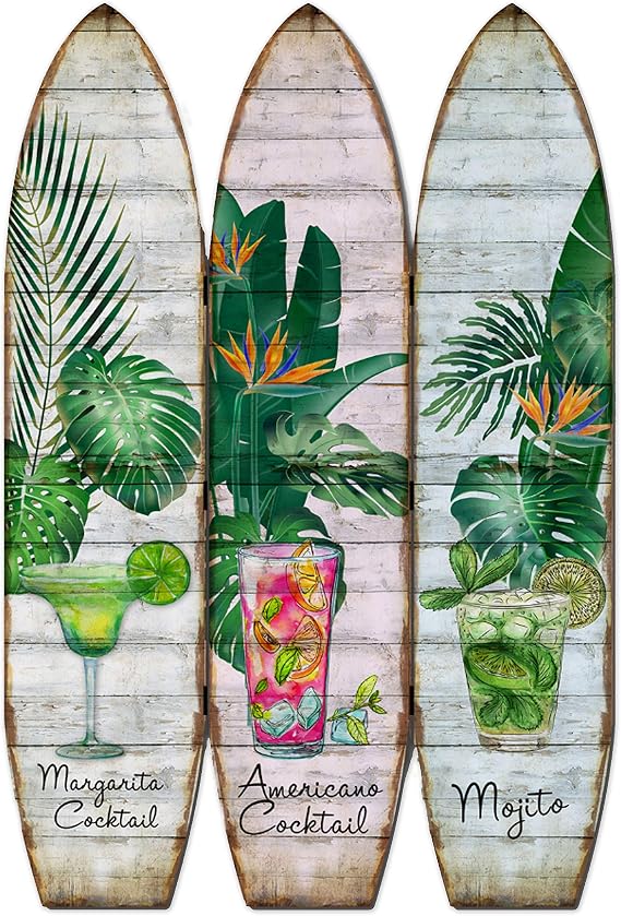 Screen Gems Local Surfboard Screen Room Divider, Multi