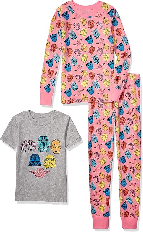 Amazon Essentials Disney | Marvel | Star Wars Babies, Toddlers and Girls' Pajama Set