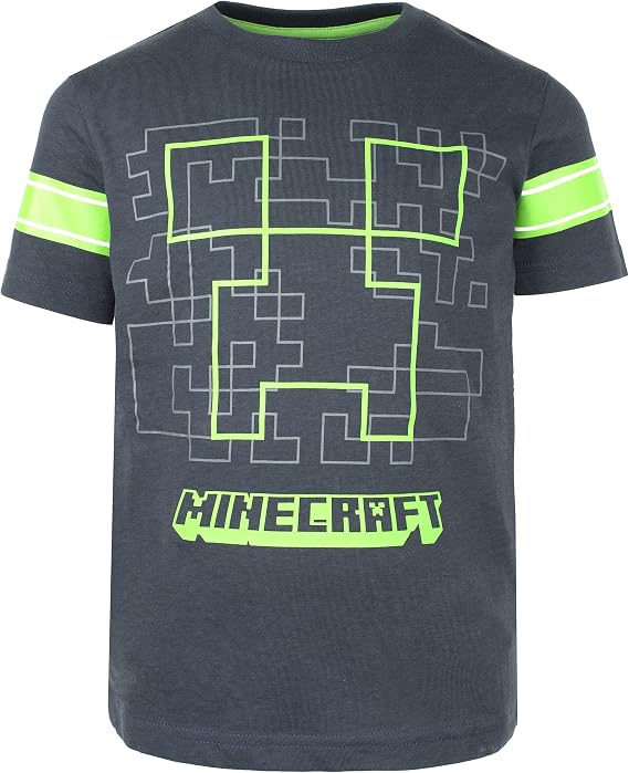 Minecraft Sprites Boys' T-Shirt Green