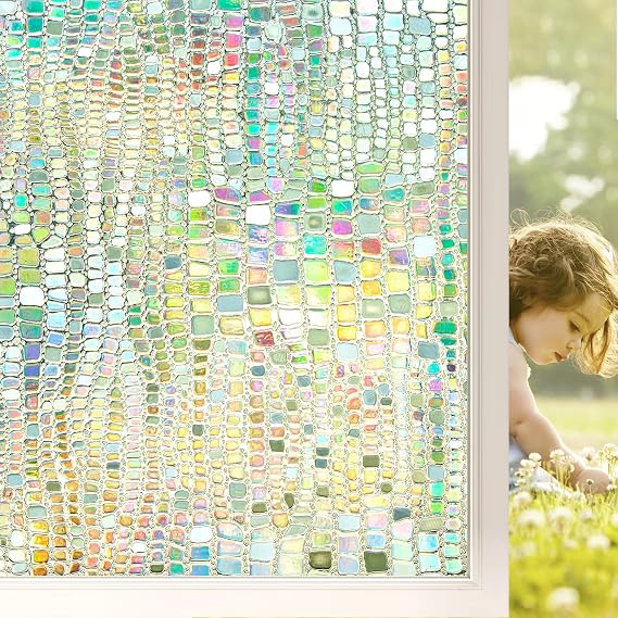 Beautysaid Rainbow Window Film in Different Color and Different Size
