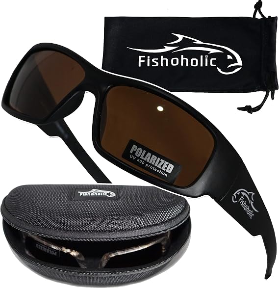 Fishoholic Polarized Fishing Sunglasses - All Day UV400 Sun Protection