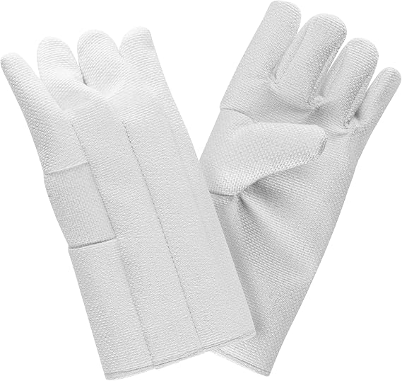 Newtex Zetex Heat Resistant Gloves 14 High Temperature Gloves (Up to 1300F) Industrial Furnace, Foundry, Welding, Glass Handling Wool Lined, Made in USA