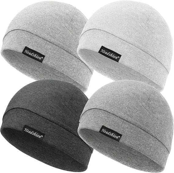 Headshion Soft Skull Cap Beanie for Men Women | Lightweight Sleep Cap & Night Hat, Head Cover for Chemo, Cancer & Sensitive Scalps