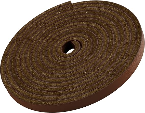 TOFL Leather Straps | 2 Pieces | 72 Inches Long | 1/4 Inch Wide | 1/8 Inch Thick | Baseball and Softball Mitt and Glove Lace, Jewelry, Hanging Pictures, Shelves, Decorating Furniture | Medium Brown