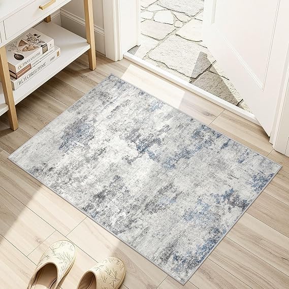 DMOYEST 2x3 Small Area Rug Washable Entryway Rugs Abstract Carpet