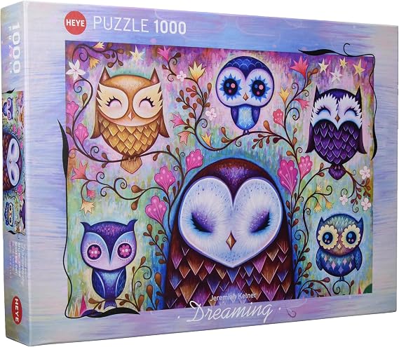 Heye 29768 Great Big Owl Puzzle (1000-Piece),Silver
