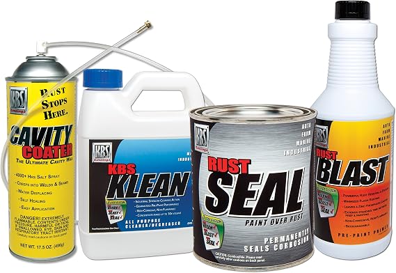 KBS Coatings 57201 Gloss Black Ultimate Frame Coater Kit, Inside Out Rust Protection for Entire Truck or Car Frame