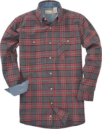 Backpacker Mens Explorer Flannel Red Gray Size X-Large Tall