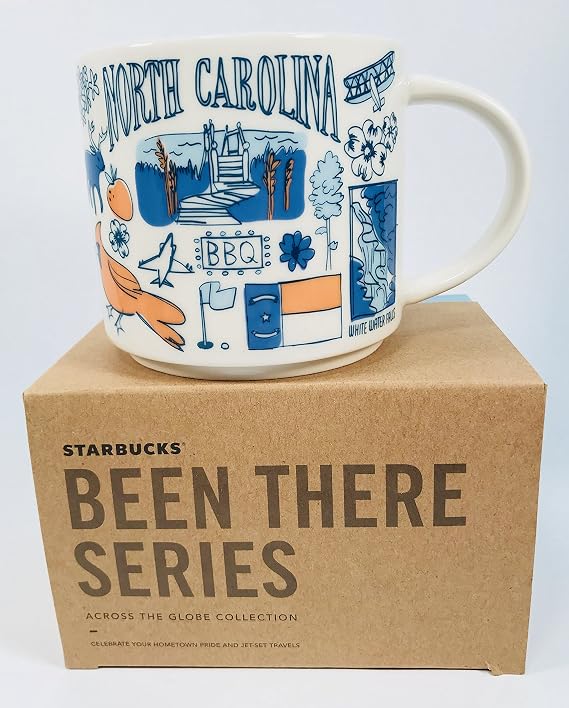 Starbucks NORTH CAROLINA Been There Series Across The Globe Collection Ceramic Mug 14oz