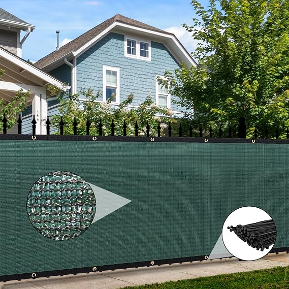 SEKKVY 4' x 25' Heavy Duty Privacy Screen Fence (Green)
