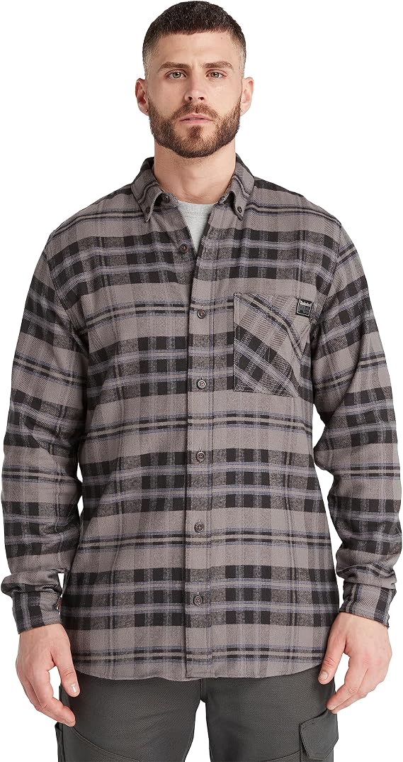 Timberland PRO Men's Woodfort Mid-Weight Flannel Shirt 2.0