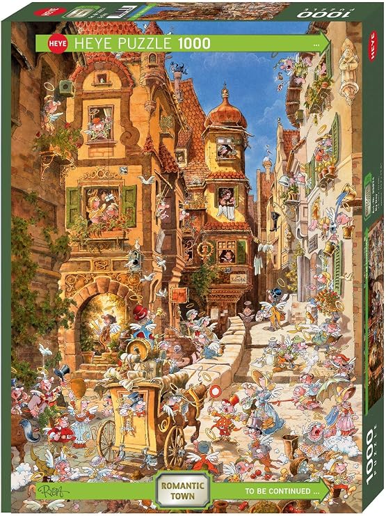 Heye Puzzles - Romantic Town, 1000 Pc - By Day, Michael Ryba