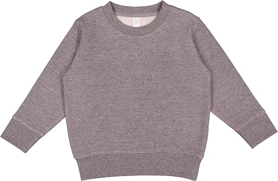 RABBIT SKINS Toddler Sweatshirt Unisex Crewneck Pullover, Cozy Fleece, Long Sleeve, Soft & Warm, True to Size (Style 3317)