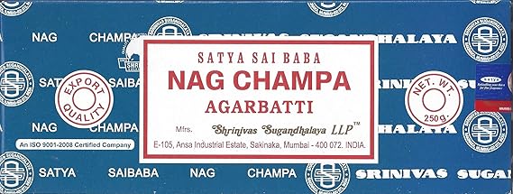 Satya Sai Baba Nag Champa Agarbatti Incense, 250 gm