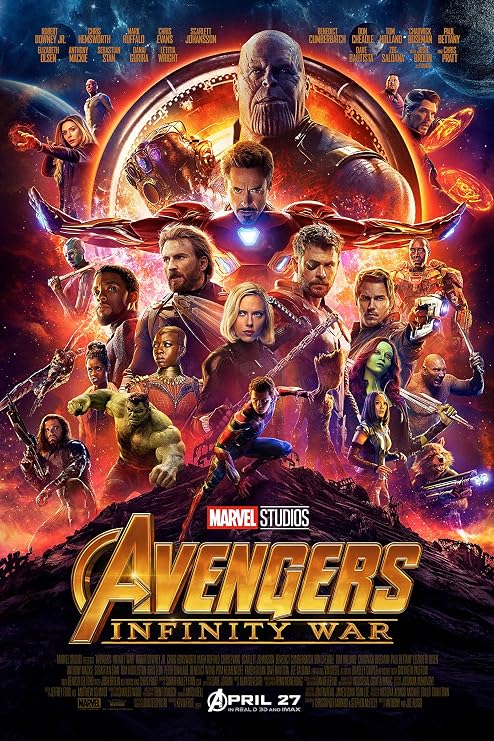 The Avengers: Infinity War Movie POSTER (2018) Sci-fi/Action 24x36 inches