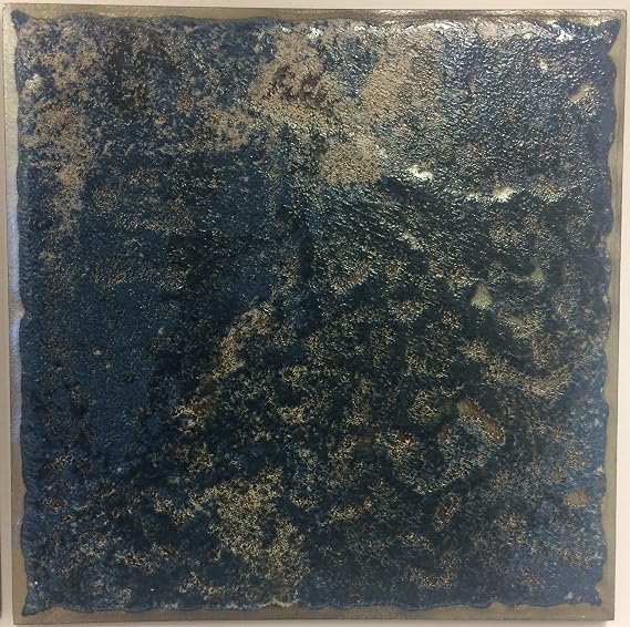 Porcelain Swimming Pool Waterline Tile - PATINA-6 TAHOE BLUE 6" X 6" InBox of 8 Tiles 2 SQ FT